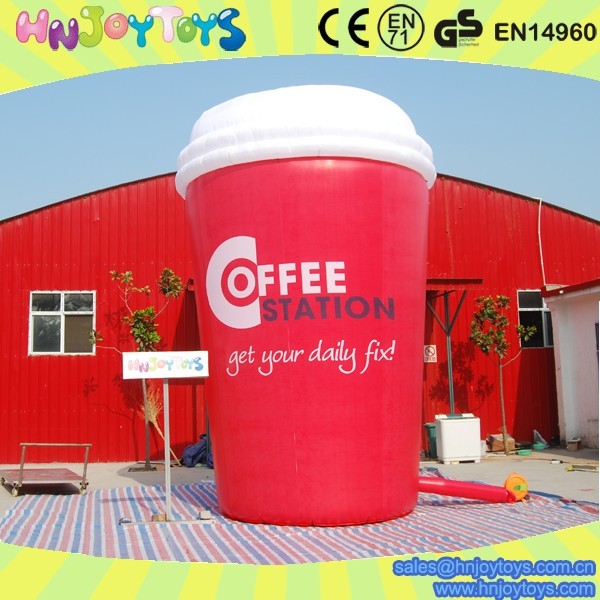 advertising giant inflatable coffee cups model